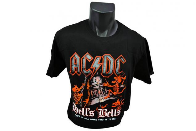 Tričko AC/DC HELLS BELLS 001 červené