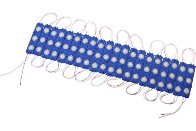Foto 2 - Nalepovací silná tříbodová LED dioda modrá 