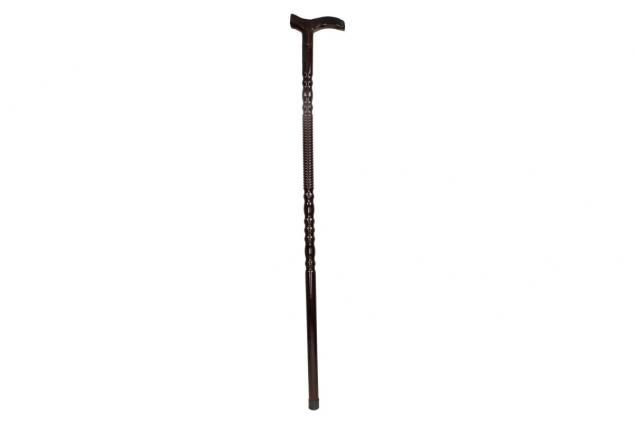 Foto 2 - Tmavá dřevěná hůlka na chození 92 cm