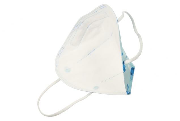 Respirátor FFP2/KN95, respirační rouška dětská modrá