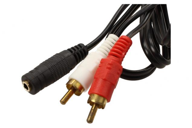 Foto 3 - Redukční stereo kabel 3,5 mm na 2 RCA YX-1338