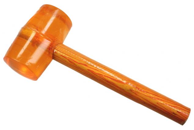 Foto 2 - Gumové kladivo oranžové