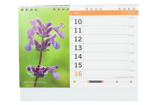 Foto 3 - Kalendář 2022 Květiny 22 x 18 cm