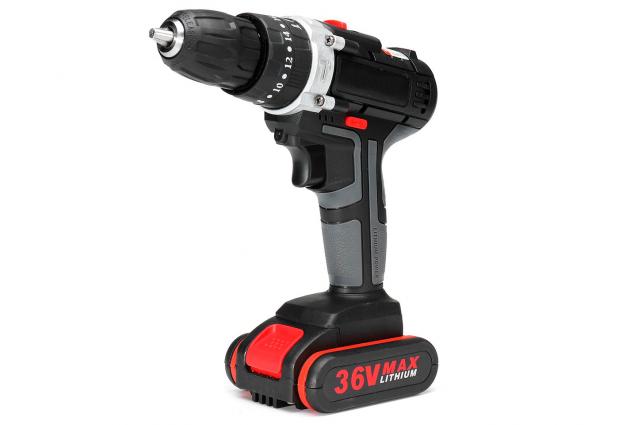 Aku vrtačka Drillpro s příklepem 21V včetně 2 kusů 36Vf baterií