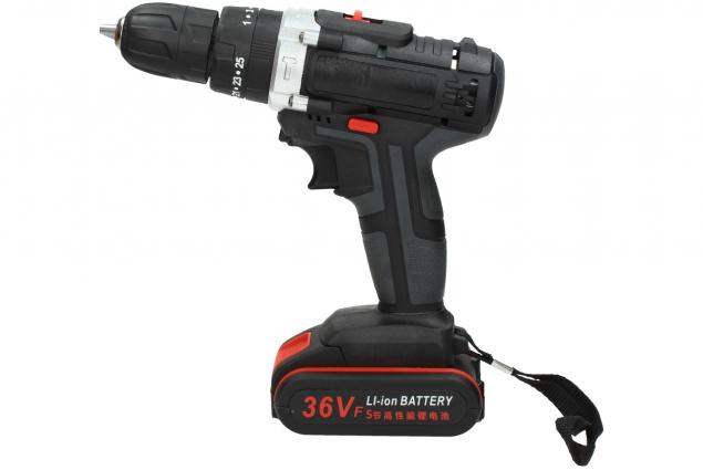 Aku vrtačka Drillpro s příklepem 21V včetně 2 kusů 36Vf baterií
