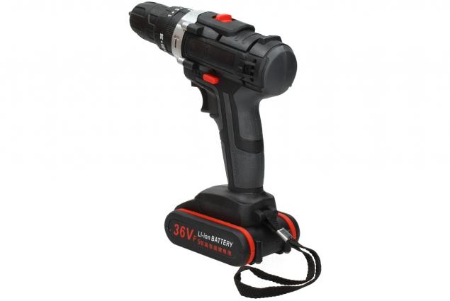 Aku vrtačka Drillpro s příklepem 21V včetně 2 kusů 36Vf baterií