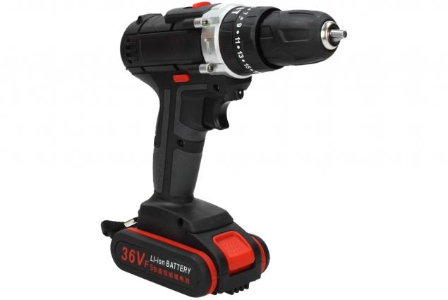 Aku vrtačka Drillpro s příklepem 21V včetně 2 kusů 36Vf baterií