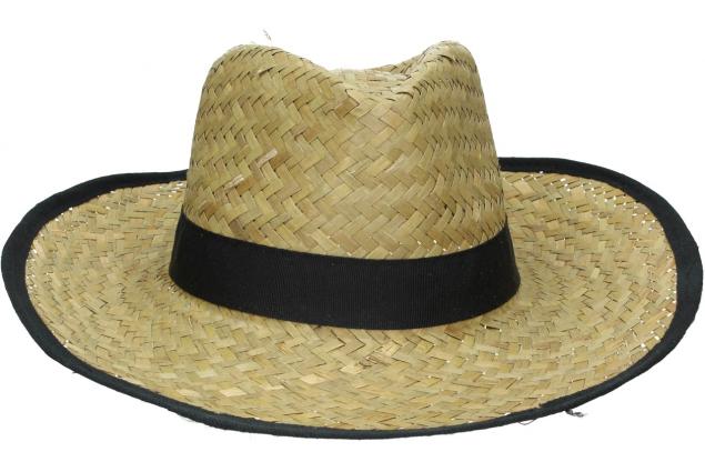 Foto 2 - Slaměný kovbojský klobouk s černým páskem