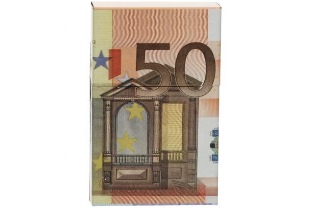 Foto 12 - Plechová krabička na cigarety Euro