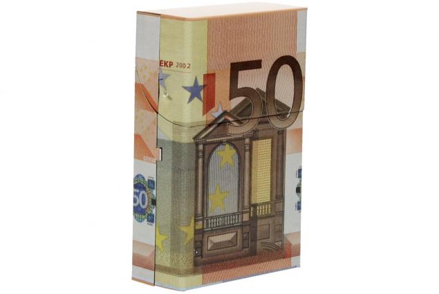 Foto 13 - Plechová krabička na cigarety Euro