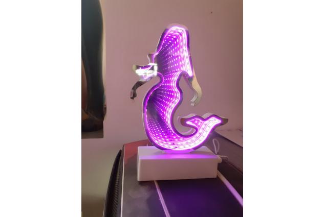 Foto 12 - 3D USB Lampa Mořská Panna