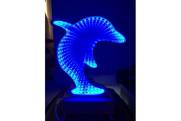 3D USB Lampa Delfín