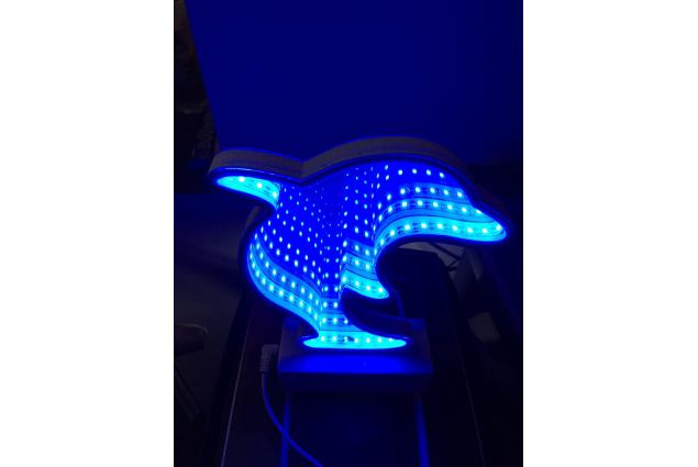 3D USB Lampa Delfín