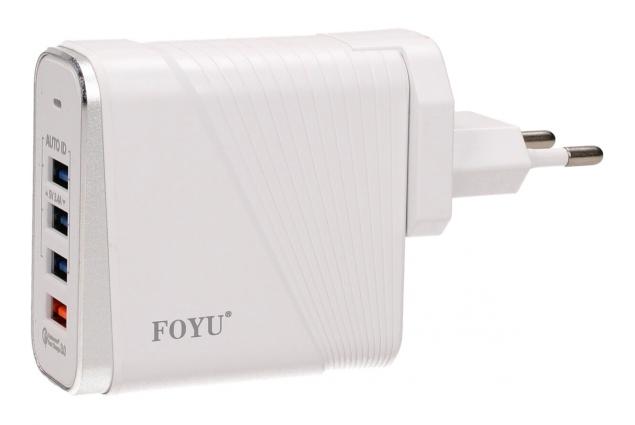Rychlonabíjecí adaptér FO-1024 3.4A+QC 3.0 Fast Charger 4x USB port