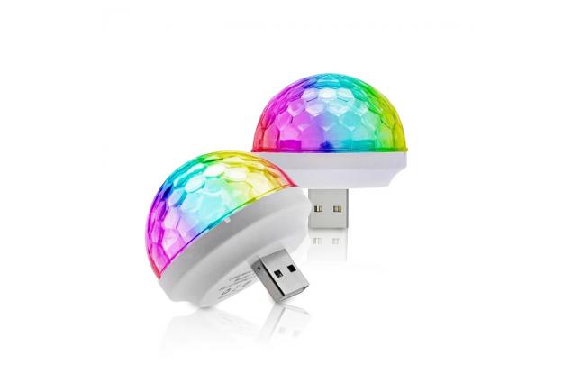 Foto 3 - Mini DJ Barevné Disko Světlo USB