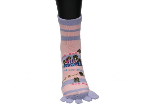 Foto 2 - Ponožky Toe Socks Girl Power Růžovo-Fialové