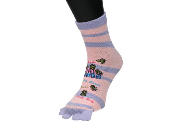 Foto 4 - Ponožky Toe Socks Girl Power Růžovo-Fialové