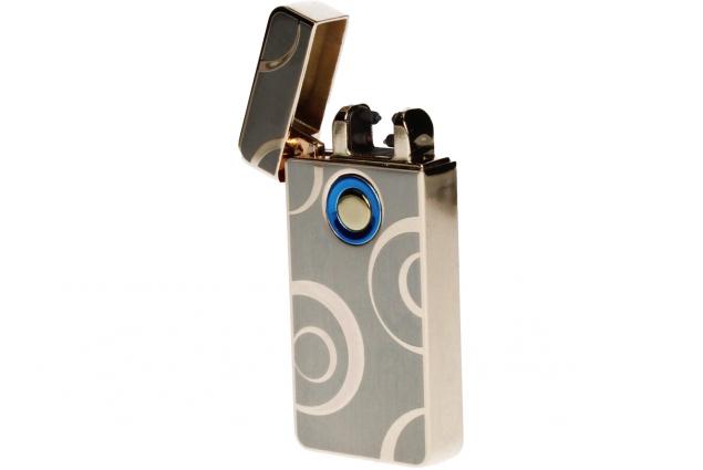Dotykový Zavírací Plazmový Nabíjecí Podsvětlený USB zapalovač QQ11088