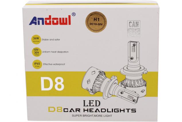 Foto 12 - H1 LED žárovky ANDOWL D8 CANBUS 10-30V 36W sada 2 kusy