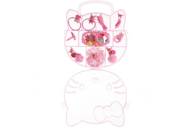 Foto 7 - Sada medvídkových šperků pro princezny 10ks v kočičím kufříku