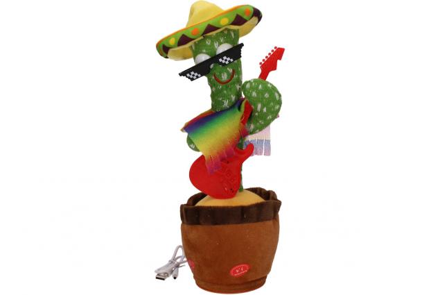 Foto 2 - Tančící kaktus Dancing Music s kytarou Songy Nabíjecí