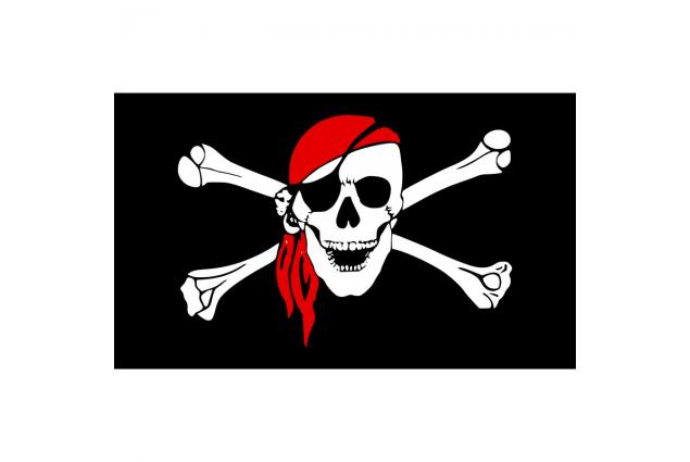 Foto 2 - Pirátská vlajka o rozměru 90x150cm