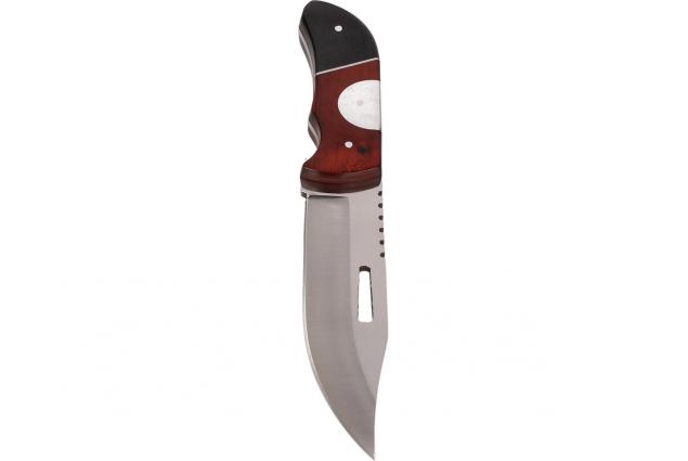 Foto 6 - Lovecký nůž s pilkou a dírou v čepoeli s pouzdrem 28cm