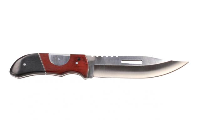 Foto 2 - Lovecký nůž s pilkou a dírou v čepoeli s pouzdrem 28cm