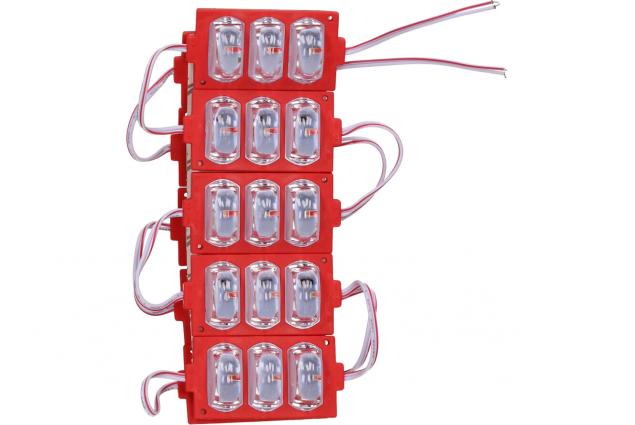 Foto 2 - Nalepovací tříbodová LED dioda červená 3x oválná