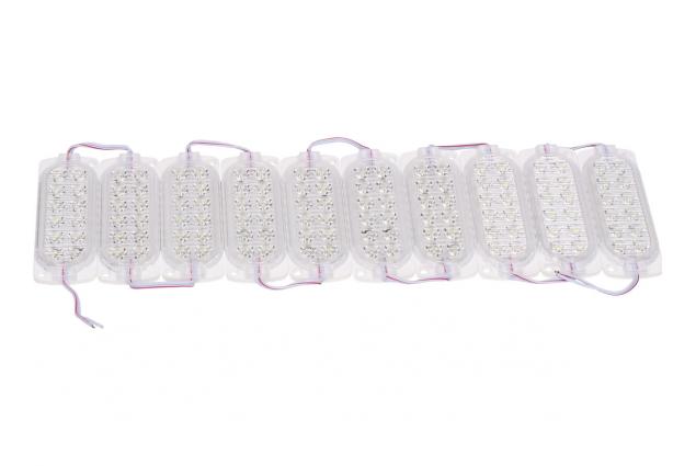 Foto 2 - Nalepovací silná oválná LED dioda bílá 10ks Led Diod