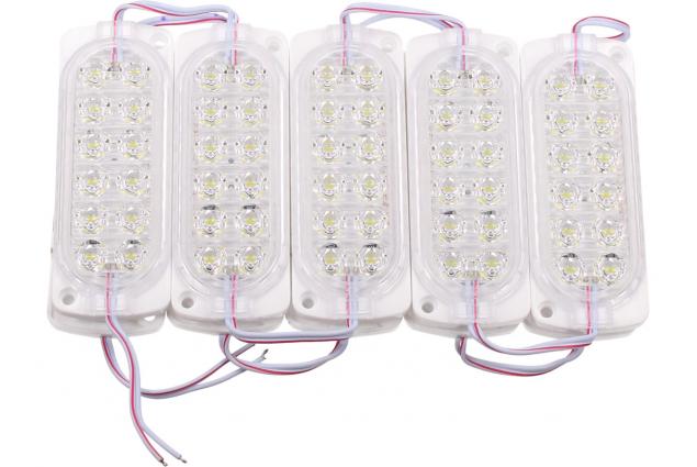 Foto 3 - Nalepovací silná oválná LED dioda bílá 10ks Led Diod