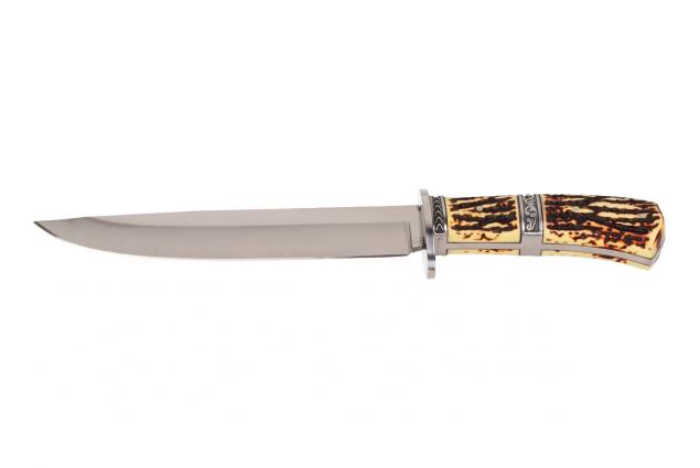 Foto 5 - Hobby lovecký Velký nůž v pouzdře se zdobenou rukojetí 31cm