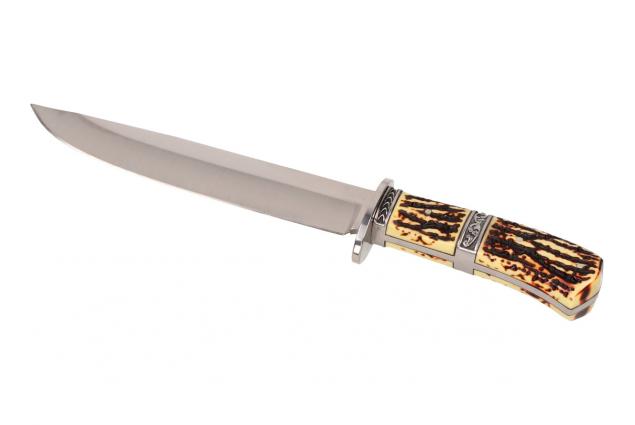 Foto 6 - Hobby lovecký Velký nůž v pouzdře se zdobenou rukojetí 31cm