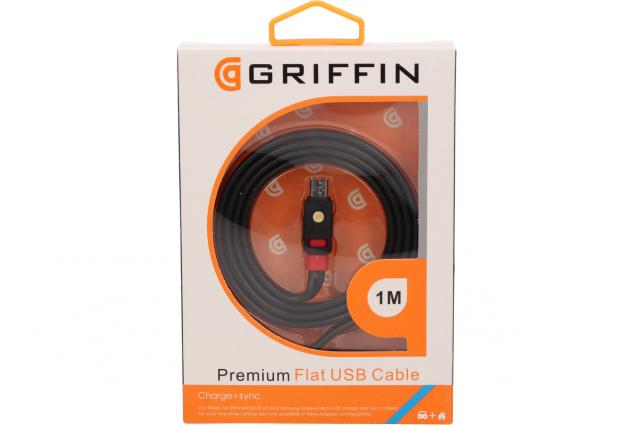Foto 5 - Premium Flat USB Cable Micro USB 1m Griffin</h2>