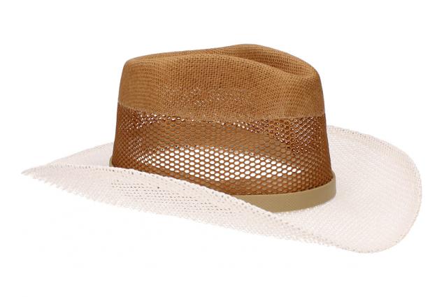 Foto 4 - Letní kovbojský klobouk bílo-hnědý vel 57