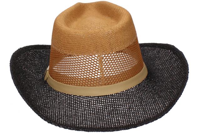 Foto 6 - Letní kovbojský klobouk černo-hnědý vel 57