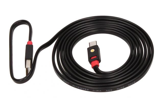Foto 4 - Premium Flat USB-C Cable 2m Griffin Černý