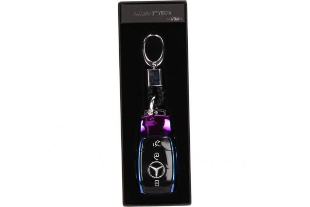 Foto 2 - USB Plazmový zapalovač Mercedes a klíčenka 2v1