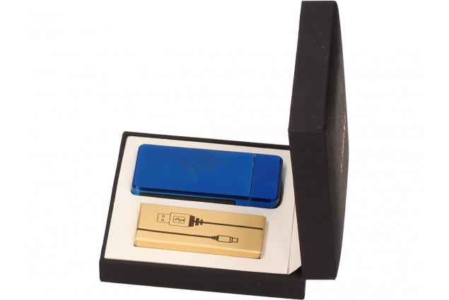 Foto 15 - Dotykový Zavírací Plazmový Nabíjecí Modrý USB zapalovač