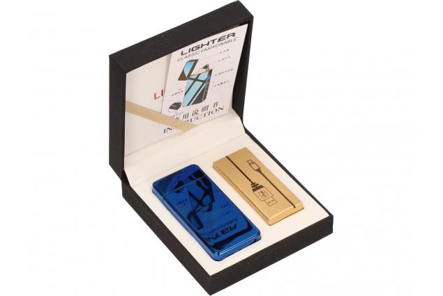 Foto 2 - Dotykový Zavírací Plazmový Nabíjecí Modrý USB zapalovač