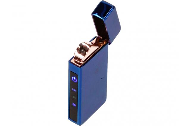 Foto 6 - Dotykový Zavírací Plazmový Nabíjecí Modrý USB zapalovač