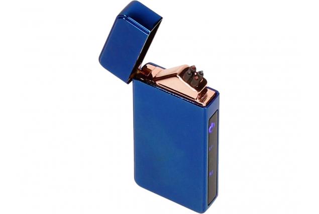 Foto 10 - Dotykový Zavírací Plazmový Nabíjecí Modrý USB zapalovač