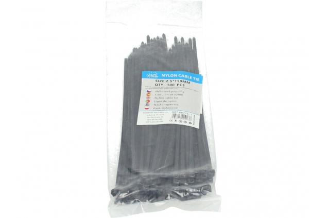 Foto 6 - Stahovací pásky černé 2,5 x 150 mm