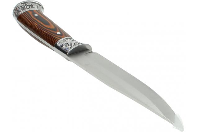 Foto 6 - Hobby lovecký nůž v pouzdře se zdobenou rukojetí 31cm