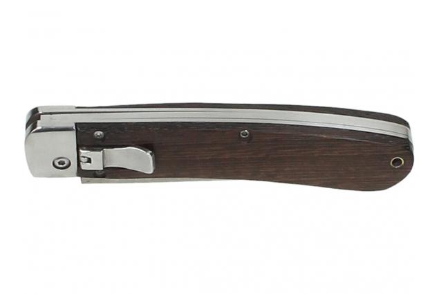 Foto 8 - Vystřelovací nůž kapesní s hnědou střenkou 20 cm