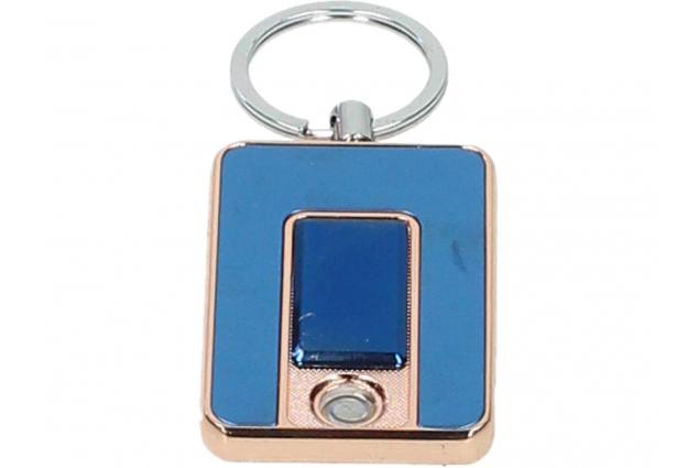 USB zapalovač modrý na klíče