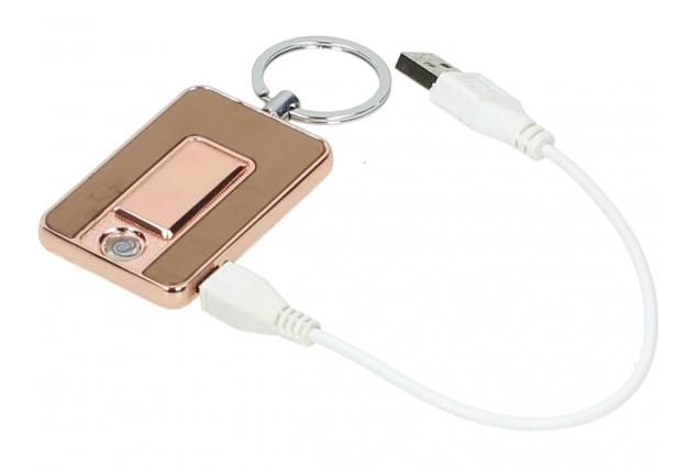 USB zapalovač zlatý na klíče