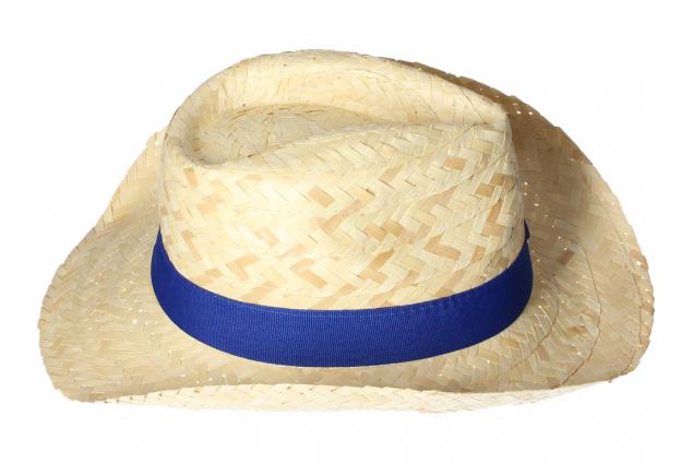 Foto 4 - Slaměný kovbojský klobouk s modrým páskem