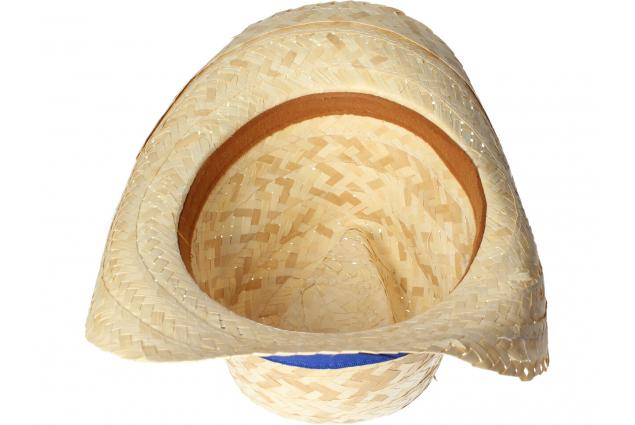 Foto 8 - Slaměný kovbojský klobouk s modrým páskem