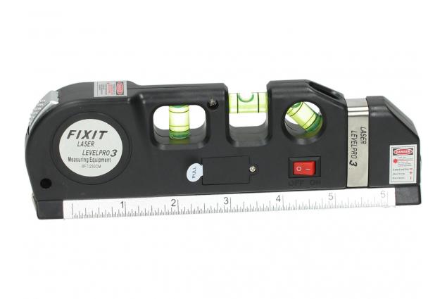 Laserová vodováha 4v1 s měřicí páskou
